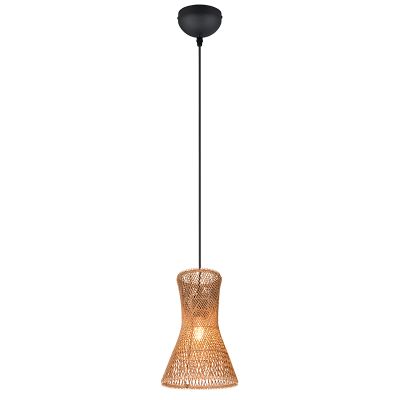 Papierowa lampa wisząca brązowa, Qasim