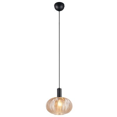 Bursztynowa lampa wisząca nowoczesna, Quirina