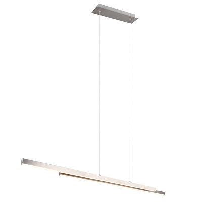 Niklowa lampa wisząca nowoczesna, Sangeeta, 22W, 3000K LED