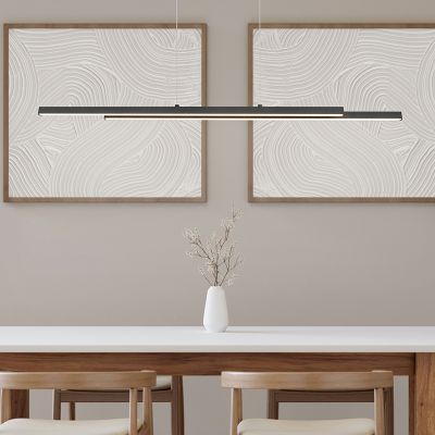 Czarna lampa wisząca nowoczesna, Sangeeta, 22W, 3000K LED