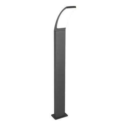 Antracytowa lampa zewnętrzna nowoczesna, Popke, 12,5W, 4000K LED, IP44
