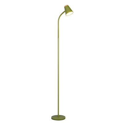 Zielona lampa stojąca nowoczesna, Rahul, 4,5W, 3000K LED, z przełącznik
