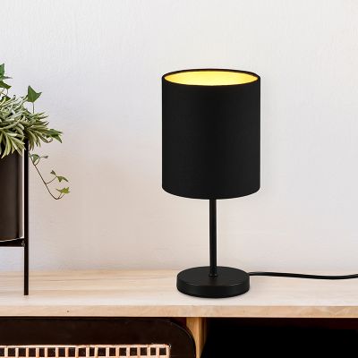 Złota lampa stołowa nowoczesna, Zoe, z przełącznik