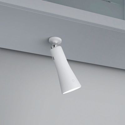 Biała lampa stołowa metalowa, Remko, 2W, 3000K LED, z dotykowy ściemniacz