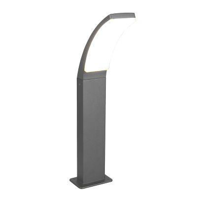 Antracytowa lampa zewnętrzna nowoczesna, Popke, 12,5W, 4000K LED, IP44
