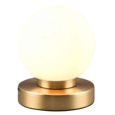 Mosiądz lampa stołowa metalowa, Serdal, z przełącznik