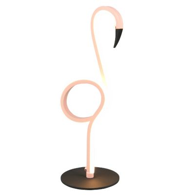 Różowa lampa stołowa design, Puk, 6W, 3000K LED, z przełącznik