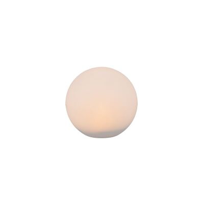 Biała słoneczna lampa dogruntowa nowoczesna, Yavuz, 0,5W, RGBW LED, IP67, z pilot