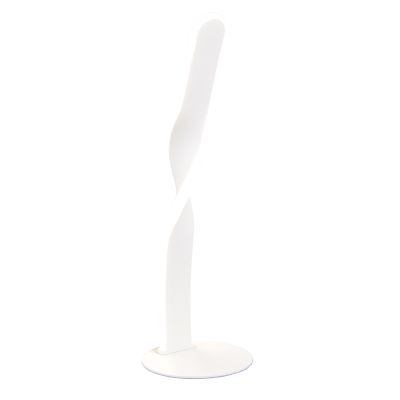 Biała lampa stołowa design, Quirinus, 10W, 4000K LED, z przełącznik
