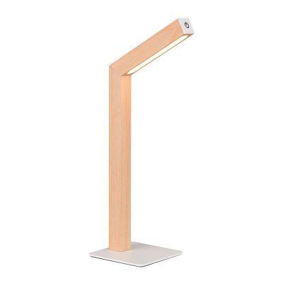 Drewniana lampa stołowa akumulatorowa nowoczesna, Reijer, 2W, 3000K LED, z dotykowy ściemniacz