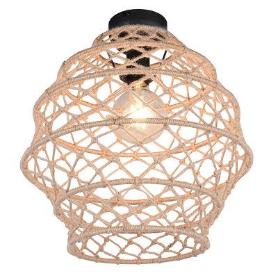 Brązowa lampa sufitowa rustykalna, Liduina