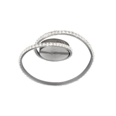 Przezroczysty plafon sufitowy nowoczesny, Salim, 19W, RGBW LED, z pilot