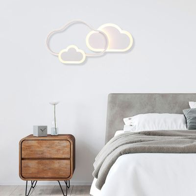 Biała lampa sufitowa dla dzieci nowoczesna, Cemil, 29W, RGBW LED, z pilot