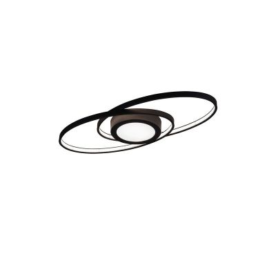 Antracytowy plafon sufitowy nowoczesny, Sarama, 27W, 3000K LED