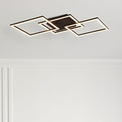 Czarny plafon sufitowy nowoczesny, Margaux, 31W, 3000K LED