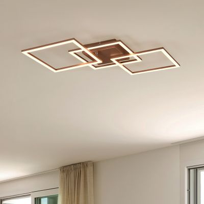 Brązowy plafon sufitowy nowoczesny, Margaux, 31W, 3000K LED