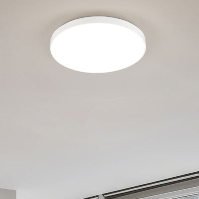 Biały plafon sufitowy plastikowy, Sharde, 18W, 4000K LED, IP44