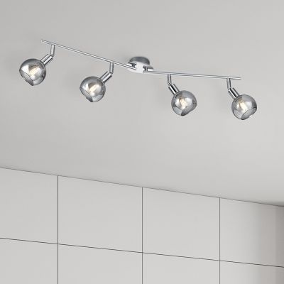 Chromowany spot sufitowy nowoczesny, Omari