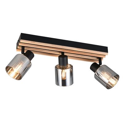 Czarny spot sufitowy nowoczesny, Steije