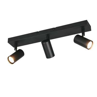 Czarny spot sufitowy nowoczesny, Suradj