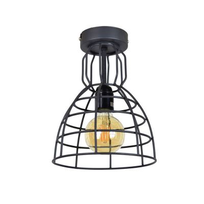 Industrialna lampa sufitowa czarna, Dexter