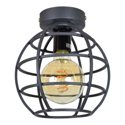 Industrialna lampa sufitowa czarna, Roland