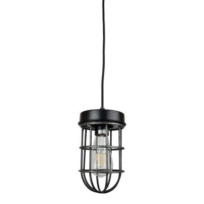 Industrialna lampa wisząca czarna, Nova