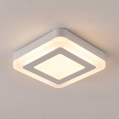 Plastikowy oświetlenie klatki schodowej biały, Haley, 8W, 3000K LED, IP54