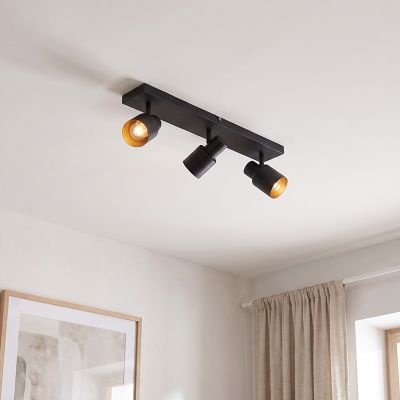 Aluminiowy spot sufitowy czarny, Eleno