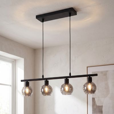 Nowoczesna lampa wisząca szara, Avery