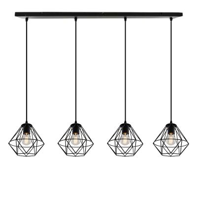 Industrialna lampa wisząca czarna, Jochem