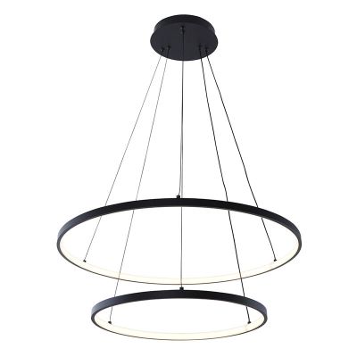 Design lampa wisząca czarna, Kubra, 50W, regulowana ciepła do zimnej bieli LED