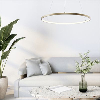 Design lampa wisząca złota, Kubra, 28W, regulowana ciepła do zimnej bieli LED