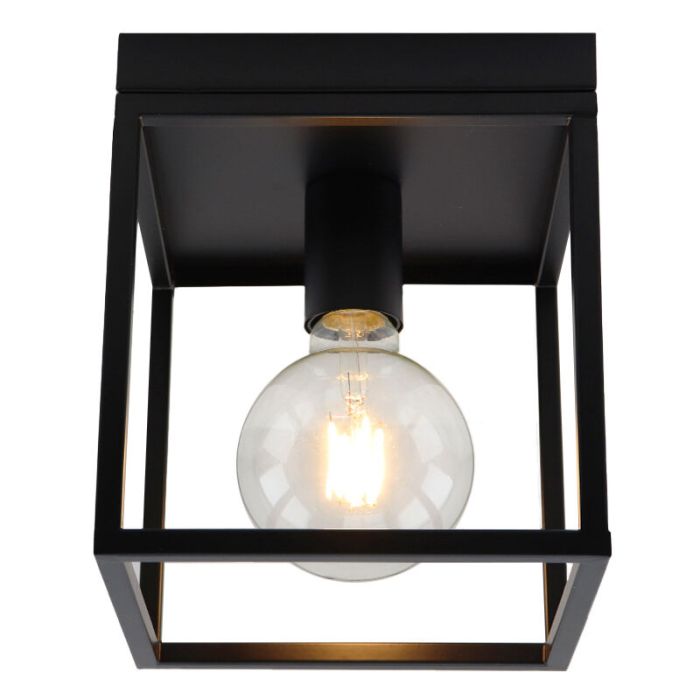 Industrialna lampa sufitowa czarna, Frama