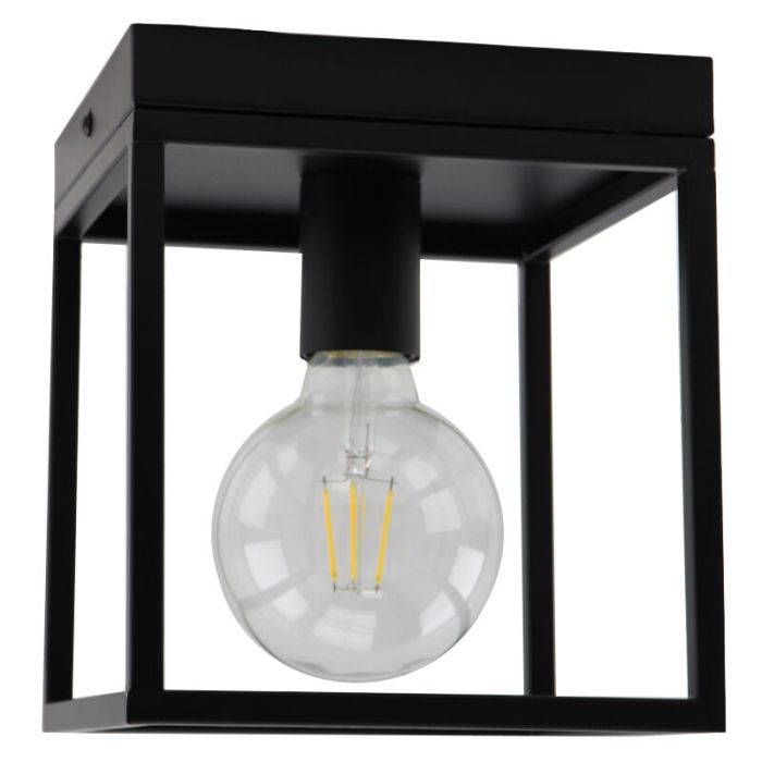 Industrialna lampa sufitowa czarna, Frama