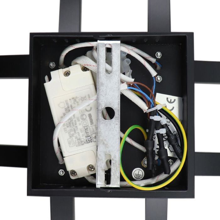 Nowoczesna lampa sufitowa czarna, Julian, 16W, 2700K LED, ściemniana w 3 krokach