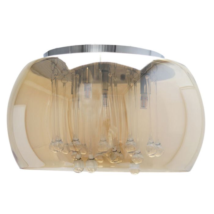 Design lampa sufitowa bursztynowa, Lorenzo