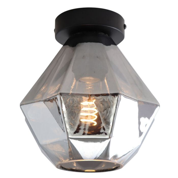 Retro lampa sufitowa szara, Anoek