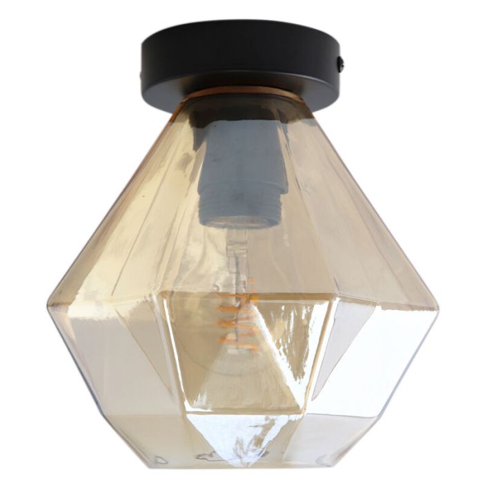 Retro lampa sufitowa bursztynowa, Anoek