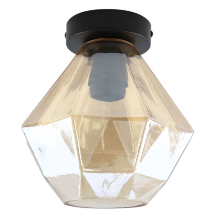 Retro lampa sufitowa bursztynowa, Anoek