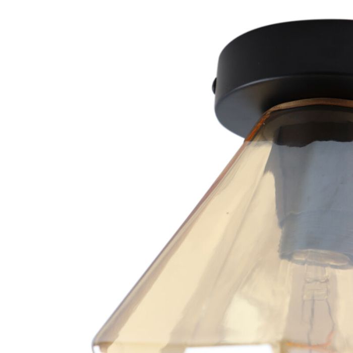 Retro lampa sufitowa bursztynowa, Anoek