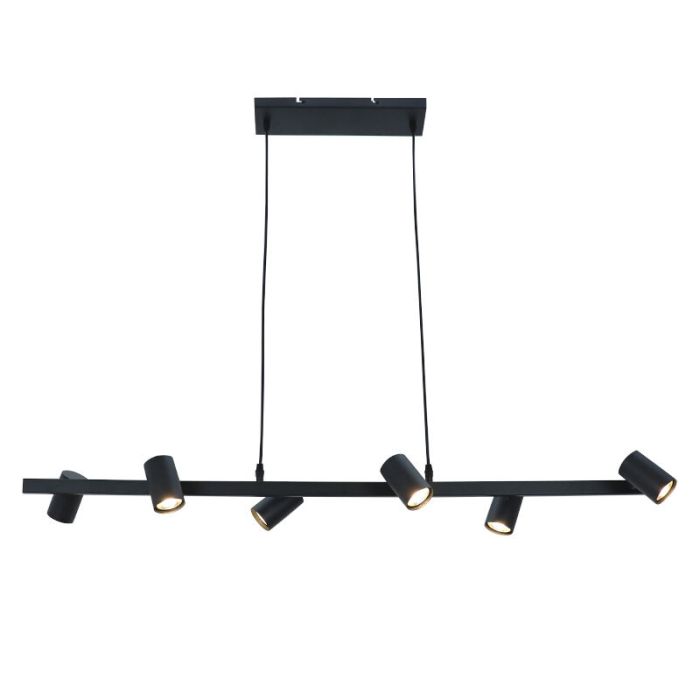Nowoczesna lampa wisząca czarna, Carlos