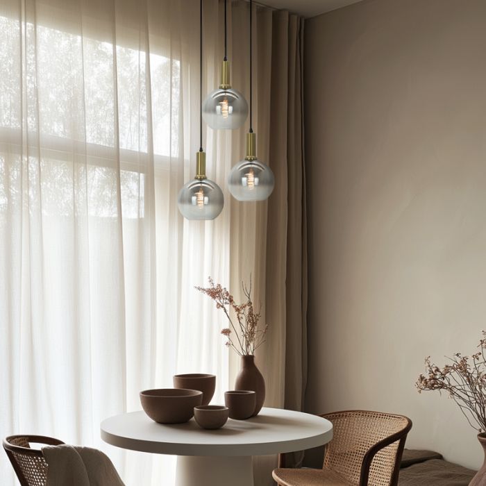 Design lampa wisząca szara, Emerson