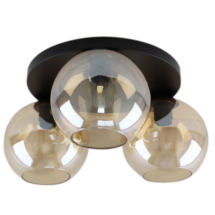 Design lampa sufitowa bursztynowa, Emerson