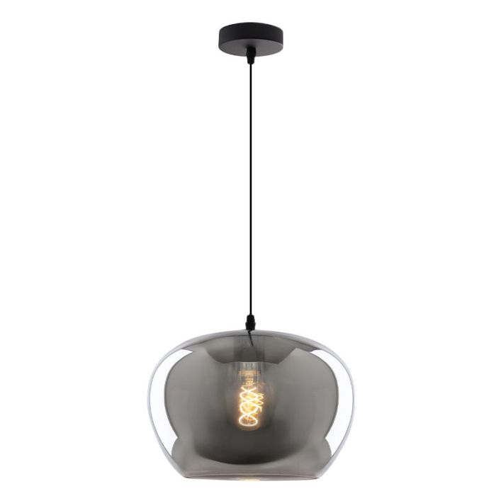 Design lampa wisząca nad stół do jadalni szara, Vidro