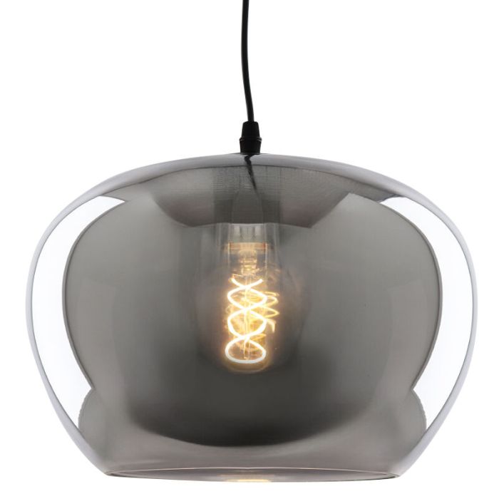 Design lampa wisząca nad stół do jadalni szara, Vidro