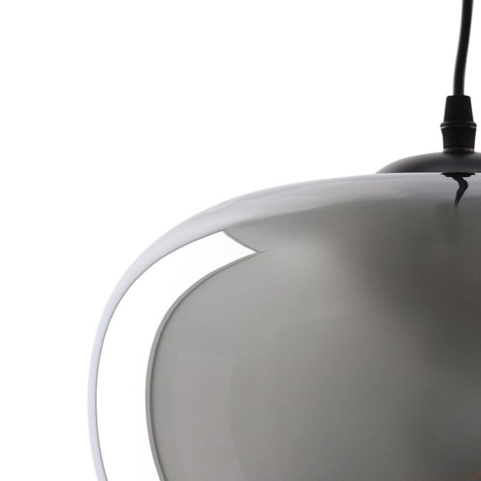 Design lampa wisząca nad stół do jadalni szara, Vidro
