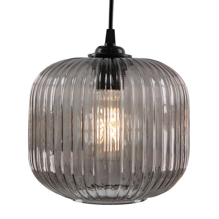 Retro lampa wisząca szara, Charlois