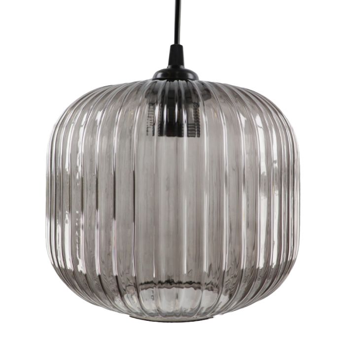 Retro lampa wisząca szara, Charlois
