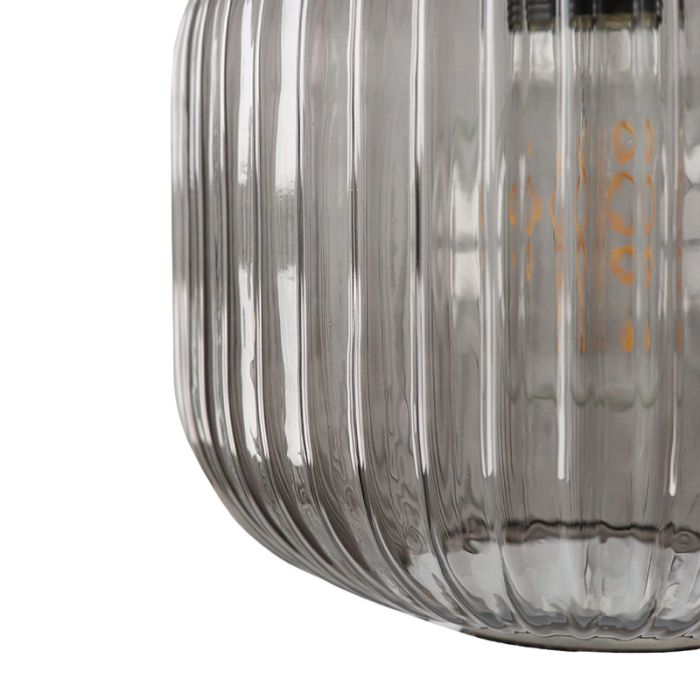 Retro lampa wisząca szara, Charlois